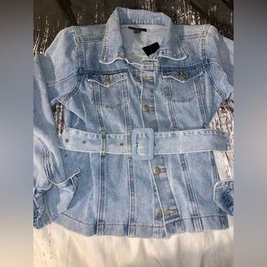Belted Denim Jacket